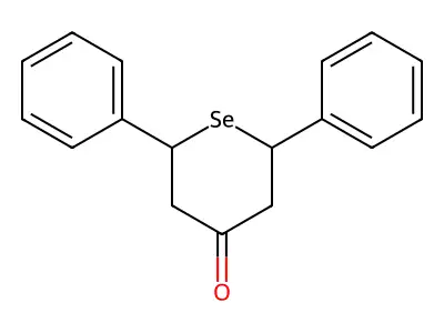 2,6-Diphenylselenan-4-one structure