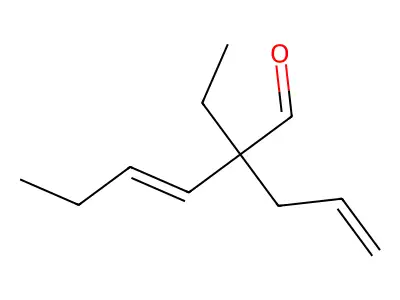 2-Ethyl-2-(prop-2-EN-1-YL)hex-3-enal structure