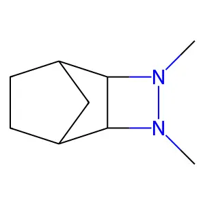 3,4-Diazatricyclo(4.2.1.02,5)nonane, 3,4-dimethyl-, (1alpha,2beta,5beta,6alpha)- structure