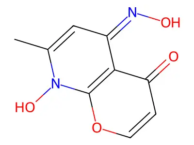 (5E)-8-hydroxy-7-methyl-4H-pyrano[2,3-b]pyridine-4,5(8H)-dione 5-oxime structure