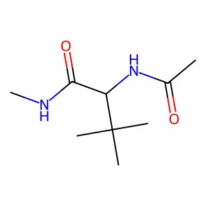 (2S)-2-acetamido-N,3,3-trimethylbutanamide structure