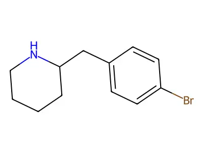 2-(4-Bromobenzyl)piperidine structure