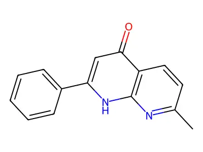 2-Phenyl-7-methyl-1,8-naphthyridine-4-ol structure