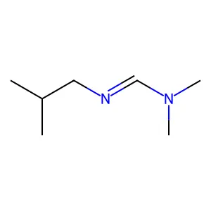 Formamidine, 1-isobutyl-3,3-dimethyl structure