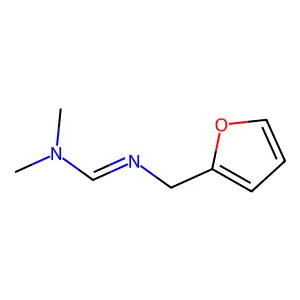 Formamidine, N,N-dimethyl-N'-furfuryl- structure