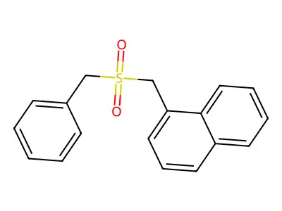 Naphthalene, 1-[[(phenylmethyl)sulfonyl]methyl]- structure