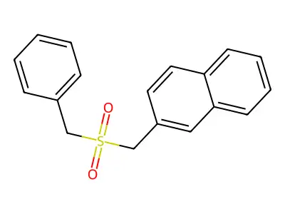 Naphthalene, 2-[[(phenylmethyl)sulfonyl]methyl]- structure