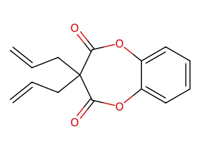 2H-1,5-Benzodioxepine-2,4(3H)-dione, 3,3-di-2-propenyl- structure