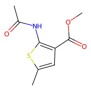 Methyl 2-(acetylamino)-5-methylthiophene-3-carboxylate structure