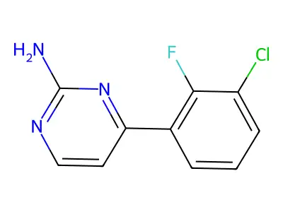 4-(3-Chloro-2-fluorophenyl)pyrimidin-2-amine structure