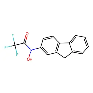 N-9H-Fluoren-2-yl-2,2,2-trifluoro-N-hydroxyacetamide structure