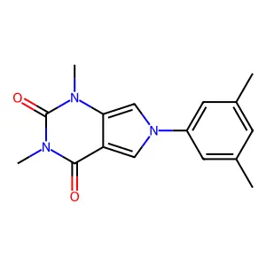 6-(3,5-Dimethylphenyl)-1,3-dimethylpyrrolo[3,4-d]pyrimidine-2,4-dione structure