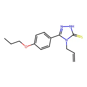 4-prop-2-enyl-3-(4-propoxyphenyl)-1H-1,2,4-triazole-5-thione structure