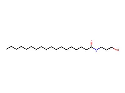 N-(3-Hydroxypropyl)octadecanamide structure