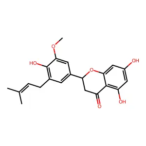 5'-Prenylhomoeriodictyol structure