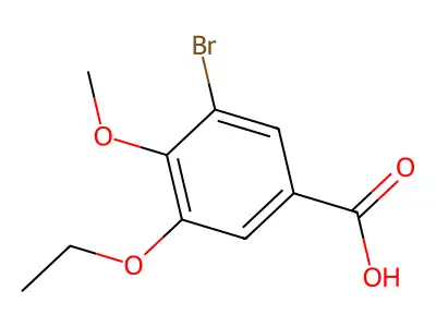 3-Bromo-5-ethoxy-4-methoxybenzoic acid structure