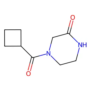 4-(Cyclobutanecarbonyl)piperazin-2-one structure