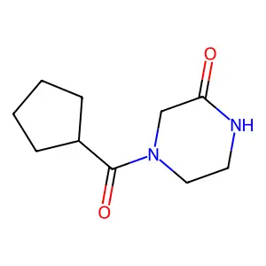 4-(Cyclopentanecarbonyl)piperazin-2-one structure
