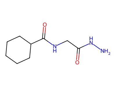 N-(2-hydrazinyl-2-oxoethyl)cyclohexanecarboxamide structure