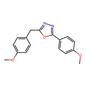 2-(4-Methoxybenzyl)-5-(4-methoxyphenyl)-1,3,4-oxadiazole structure