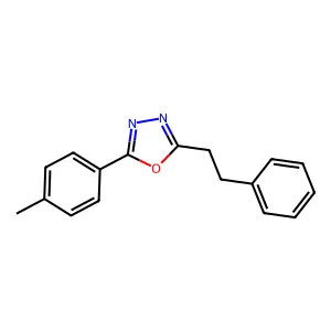 2-(4-Methylphenyl)-5-(2-phenylethyl)-1,3,4-oxadiazole structure