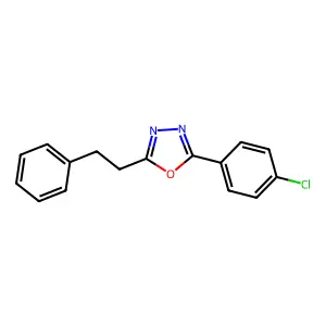 2-(4-Chlorophenyl)-5-(2-phenylethyl)-1,3,4-oxadiazole structure