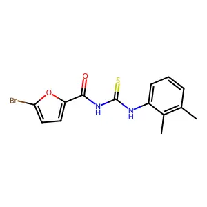 5-bromo-N-{[(2,3-dimethylphenyl)amino]carbonothioyl}-2-furamide structure