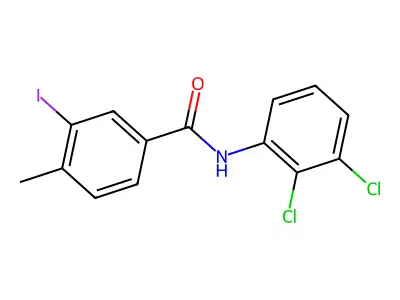 N-(2,3-dichlorophenyl)-3-iodo-4-methylbenzamide structure