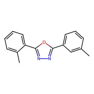 2-(2-Methylphenyl)-5-(3-methylphenyl)-1,3,4-oxadiazole structure