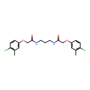 N,N'-1,3-propanediylbis[2-(4-chloro-3-methylphenoxy)acetamide] structure