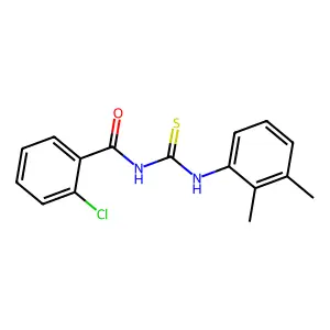 2-chloro-N-[(2,3-dimethylphenyl)carbamothioyl]benzamide structure