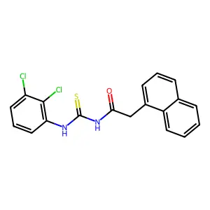N-{[(2,3-dichlorophenyl)amino]carbonothioyl}-2-(1-naphthyl)acetamide structure
