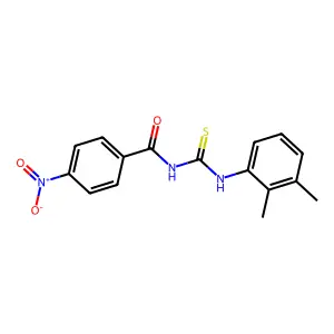 N-[(2,3-dimethylphenyl)carbamothioyl]-4-nitrobenzamide structure