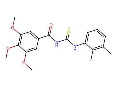 N-[(2,3-dimethylphenyl)carbamothioyl]-3,4,5-trimethoxybenzamide structure