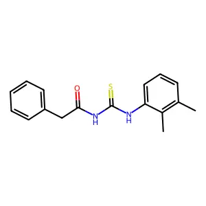 N-{[(2,3-dimethylphenyl)amino]carbonothioyl}-2-phenylacetamide structure