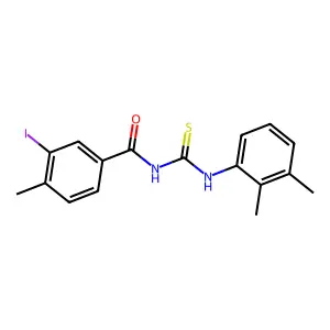 N-[(2,3-dimethylphenyl)carbamothioyl]-3-iodo-4-methylbenzamide structure