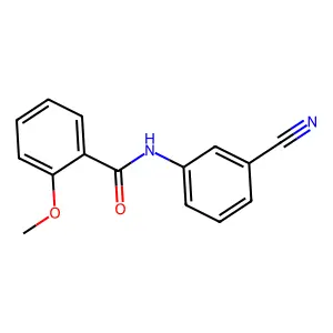 N-(3-cyanophenyl)-2-methoxybenzamide structure