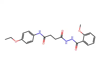N-(4-ethoxyphenyl)-4-[2-(2-methoxybenzoyl)hydrazinyl]-4-oxobutanamide structure