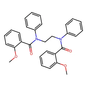 2-methoxy-N-[2-(N-(2-methoxybenzoyl)anilino)ethyl]-N-phenylbenzamide structure