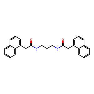 2-naphthalen-1-yl-N-[3-[(2-naphthalen-1-ylacetyl)amino]propyl]acetamide structure