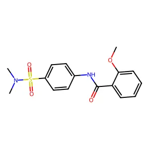 N-[4-(dimethylsulfamoyl)phenyl]-2-methoxybenzamide structure
