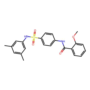 N-(4-{[(3,5-dimethylphenyl)amino]sulfonyl}phenyl)-2-methoxybenzamide structure