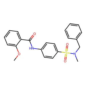 N-(4-{[benzyl(methyl)amino]sulfonyl}phenyl)-2-methoxybenzamide structure