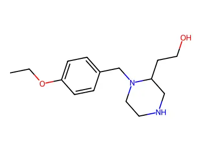 2-[1-(4-Ethoxybenzyl)-2-piperazinyl]ethanol structure