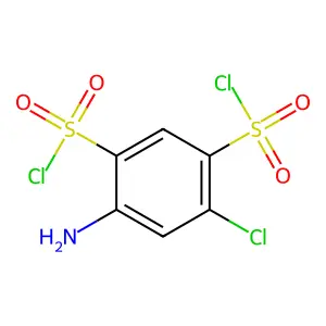 4-Amino-6-chlorobenzene-1,3-di(sulphonyl chloride) structure