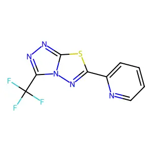 6-(2-Pyridinyl)-3-(trifluoromethyl)[1,2,4]triazolo[3,4-b][1,3,4]thiadiazole structure