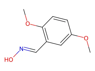 N-[(2,5-dimethoxyphenyl)methylidene]hydroxylamine structure
