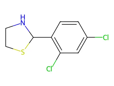 2-(2,4-Dichlorophenyl)-1,3-thiazolidine structure