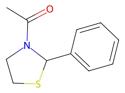 1-(2-Phenyl-1,3-thiazolidin-3-yl)ethan-1-one structure