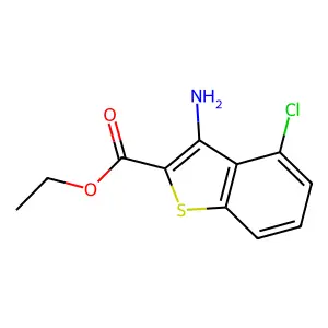 Ethyl 3-amino-4-chloro-1-benzothiophene-2-carboxylate structure